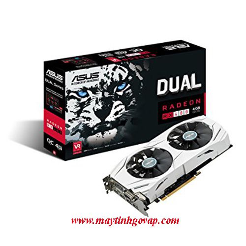 TRUNG TÂM DỊCH VỤ TIN HỌC NEWSTAR VGA ASUS DUAL-RX480-O4G (TRẮNG - 4GB-384BIT-DR5)
